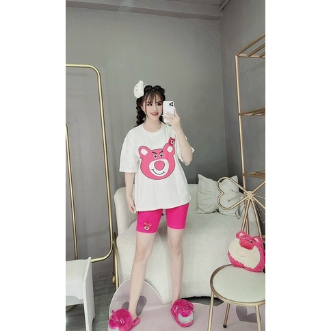 [ XÃ KHO SALE LỖ] Set quần ngố đính gấu ghim riêng cotton cao cấp B1