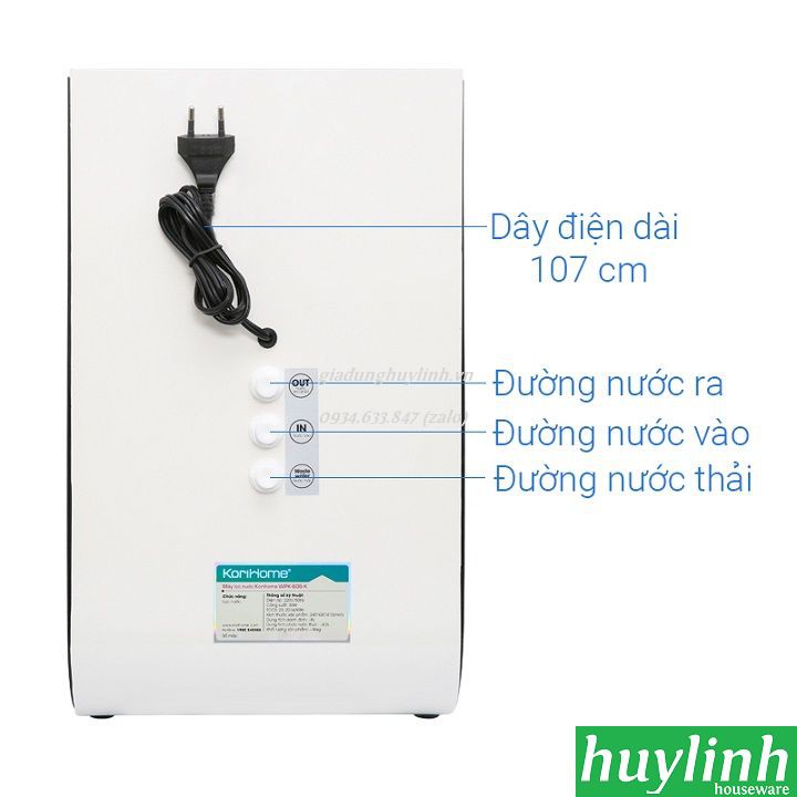 Máy lọc nước RO Hàn Quốc Korihome WPK-606