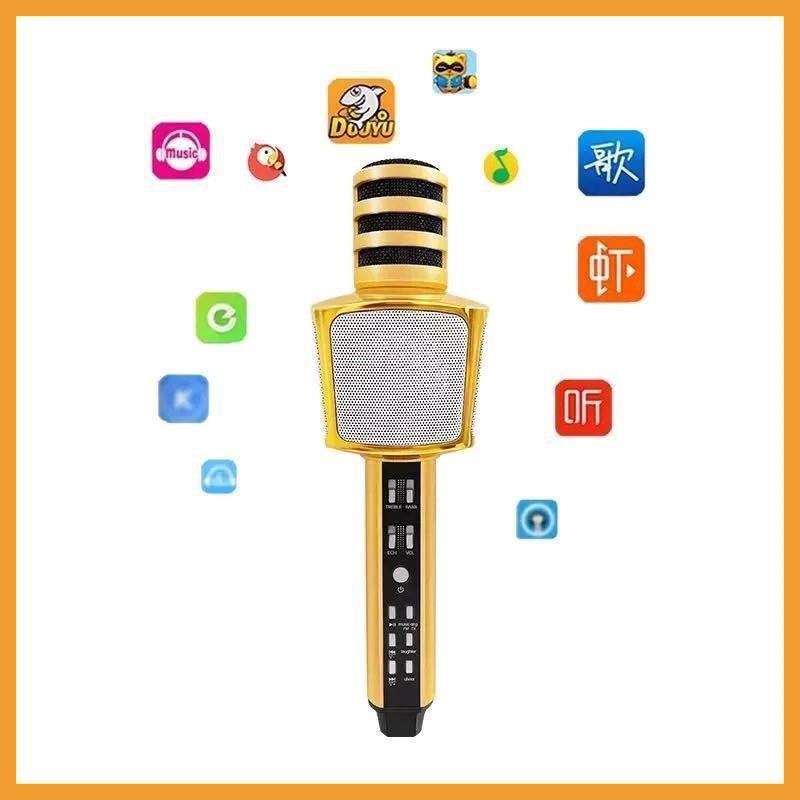 Micro karaoke bluetooth SD-17 JVJ, mic thu âm không dây âm thanh siêu chuẩn kết nối dễ dàng