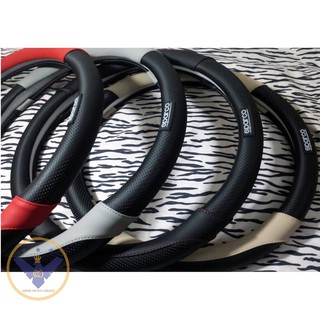 Bọc vô lăng Sparco vân carbon cao cấp da PU