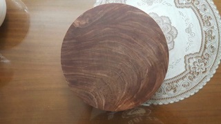 Thớt gỗ nghiễn 30 cm x dày 4 cm