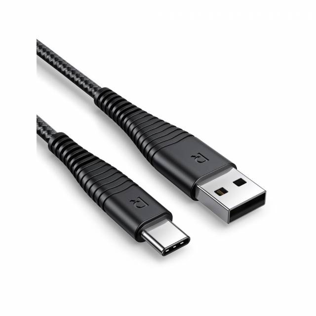 Cáp Sạc RAVPower RP-CB046 USB Type-A to C, dài 0.9m, dòng sạc 2.4A, Siêu Bền - Hàng Chính Hãng Mỹ bảo hành 18 tháng