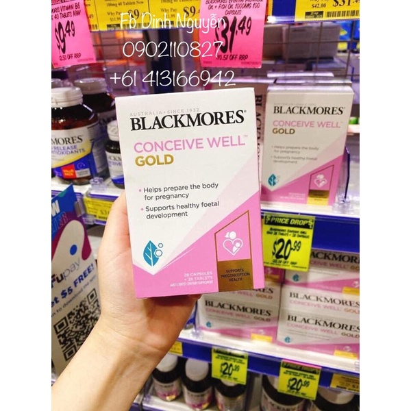 Tăng thụ thai Blackmores Conceive Well Gold