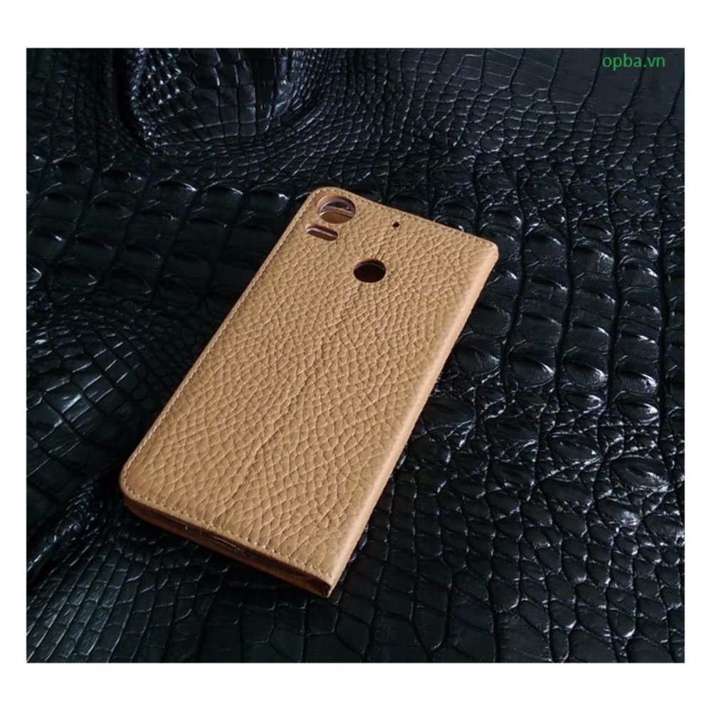 Bao Da Ionecase HTC 10 Pro Da Bò Màu Vàng Bò