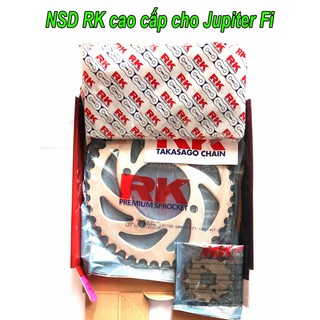 Nhông sên dĩa RK nhập khẩu cao cấp cho Jupiter Fi (13 - 41, sên 108L)