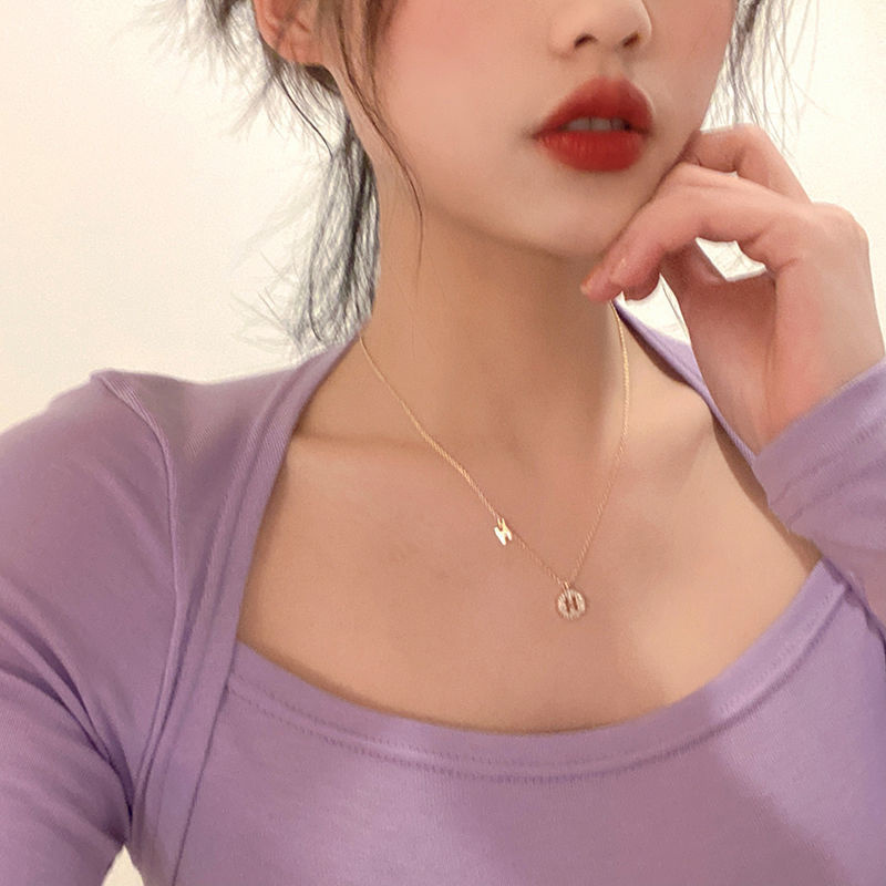 vòng cổ Mặt Chữ H Thiết Kế Đơn Giản Sang Trọng