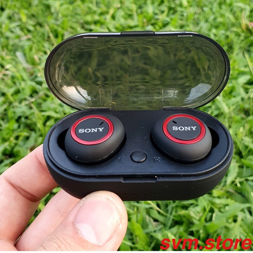 ( Nghe Không Hay Hoàn Tiền 100% )Tai nghe Bluetooth Đen Sony sport TWS-D76 Rất ấm Bass-treble rõ ràng