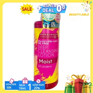 Nước tẩy trang Hanajirushi Deep Cleansing Lotion Moist 380ml chính hãng_Beauty Able