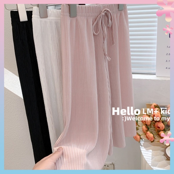 Quần Ống Rộng Chống Nhăn Phong Cách Hàn Quốc Thời Trang Mùa Hè Kiểu Mới Dễ Phối Đồ Dành Cho Bé Gái 2022