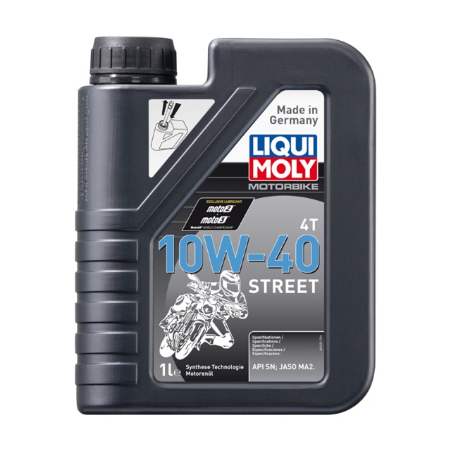 Nhớt LIQUI MOLY 10W-40 STREET cho xe số