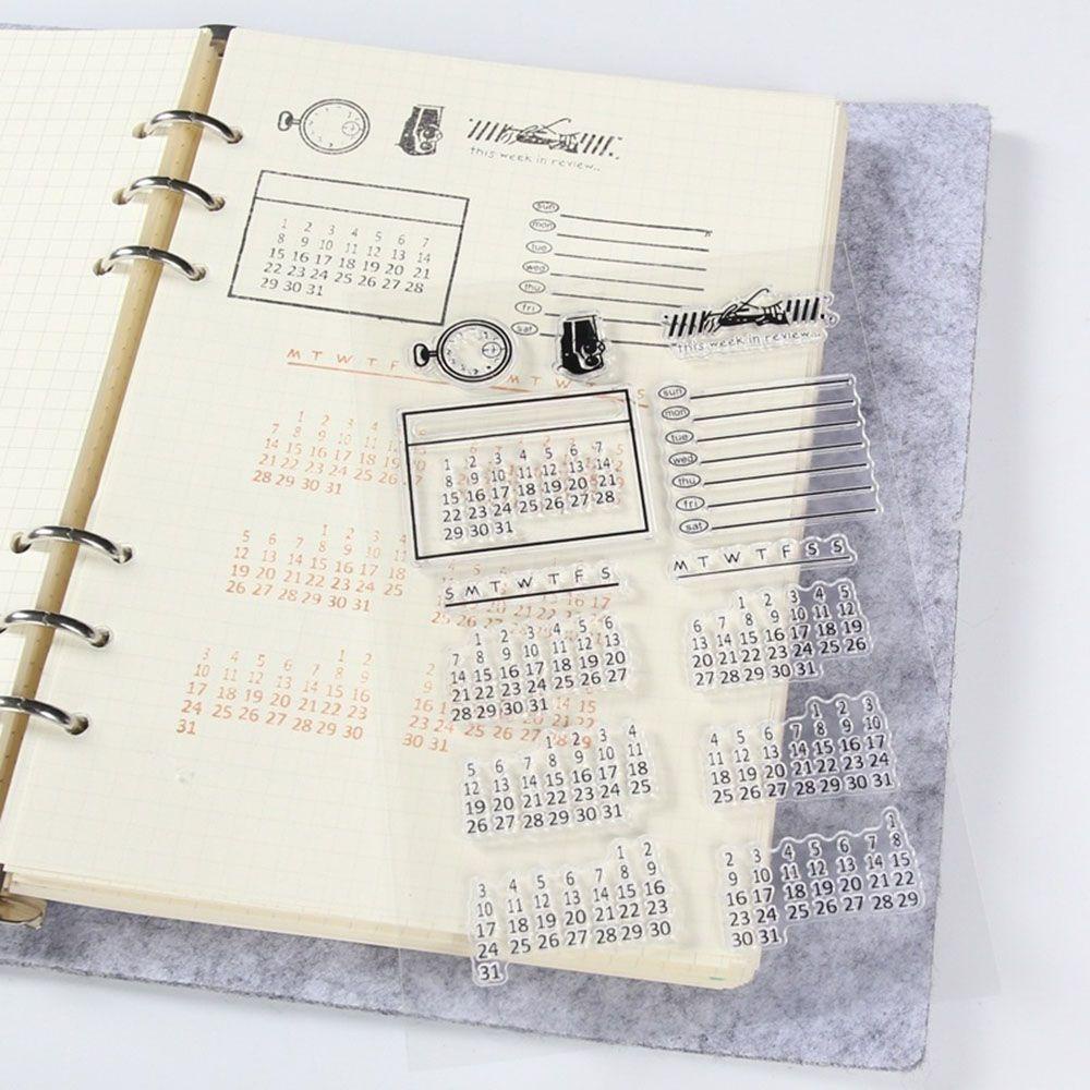 Con Dấu Đóng Sổ Tay Hàng Tuần Bằng Silicone DIY