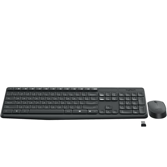 Bộ Bàn Phím Và Chuột Không Dây Logitech MK235 - Hàng chính hãng