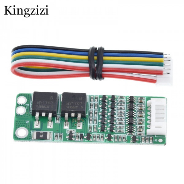 1 Bảng Mạch Bảo Vệ Pin Li-ion 5S 15A BMS 18650 18v 21V