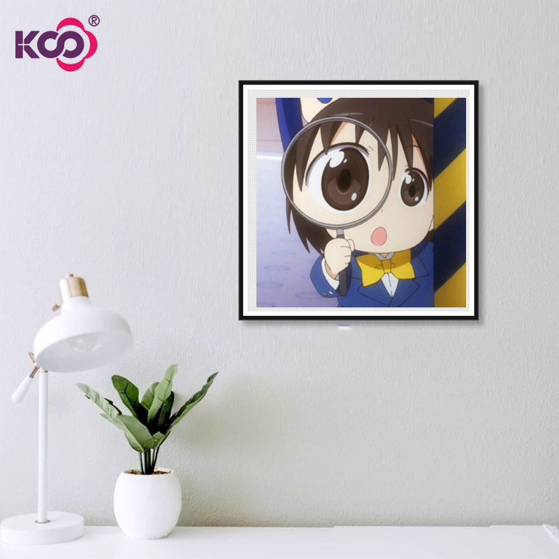 Bộ Tranh Đính Đá 5D Họa Tiết Hoạt Hình Dễ Thương Độc Đáo Kích Thước 30x30