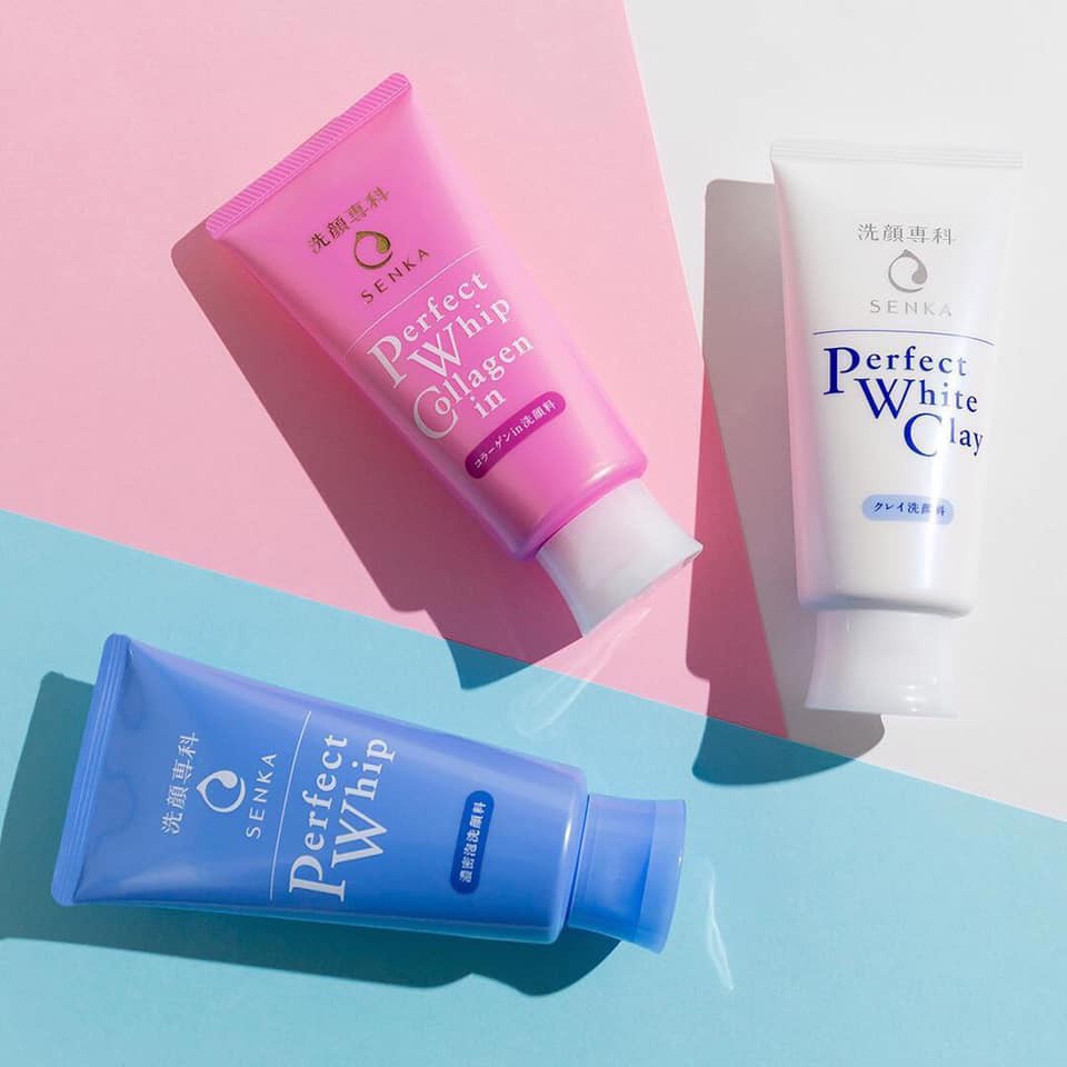 Sữa Rửa mặt tạo bọt Senka Perfect Whip 120ml trà xanh cho mọi loại da dầu mụn nhạy cảm và khô sạch da La La Cosmetic | BigBuy360 - bigbuy360.vn