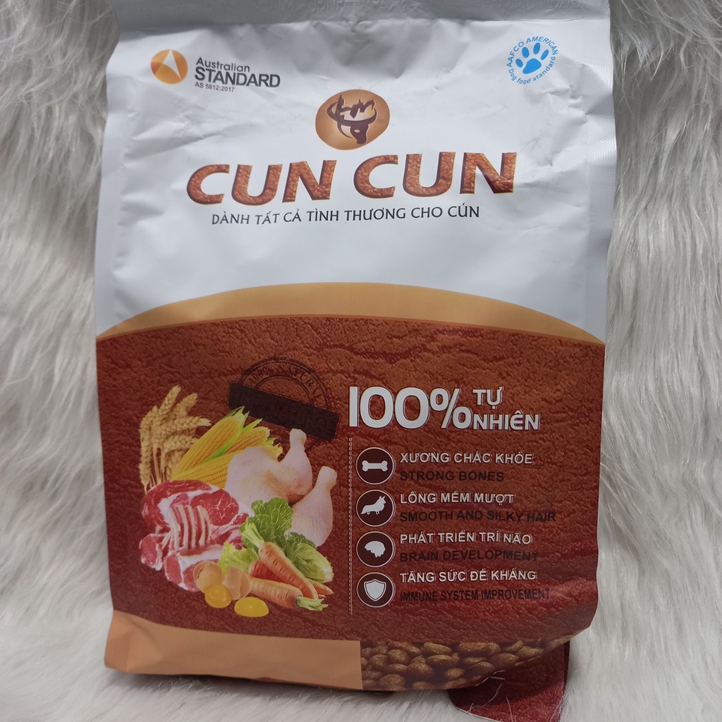 Thức ăn cho chó cuncun 1,5kg, Thức ăn cho chó hạn chế chảy nước mắt