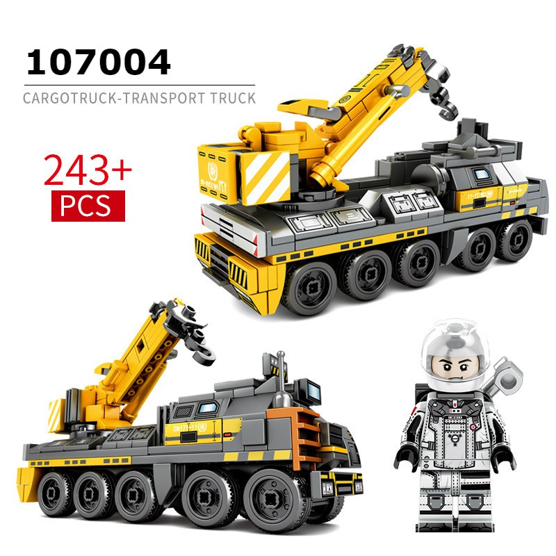 Hàng Không Hộp - Bộ Xếp Hình Sembo 107001-4 - Lắp Ráp Các Mẫu Xe Công Trình Hàng Nặng