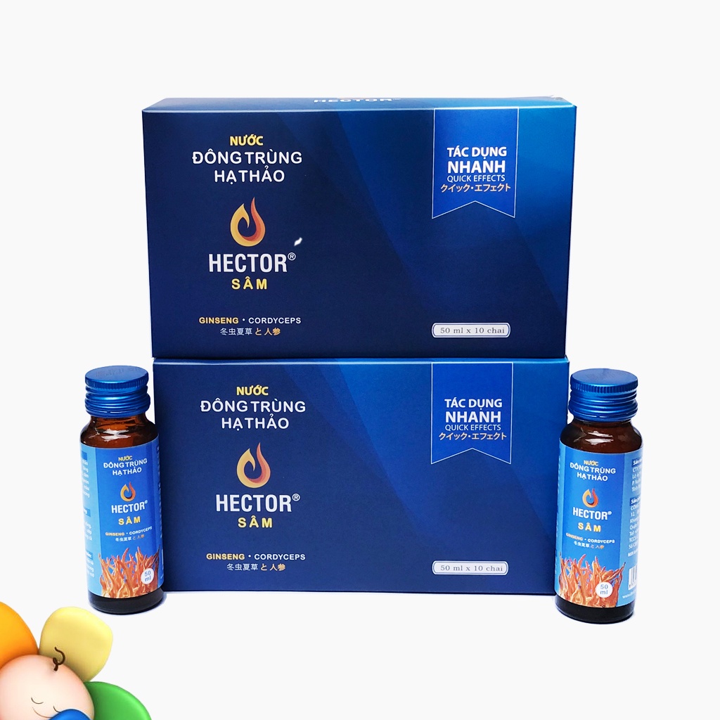 Nước Đông Trùng Hạ Thảo Hector Sâm + Collagen Hộp 10 Chai - Hector Cordyceps Ginseng