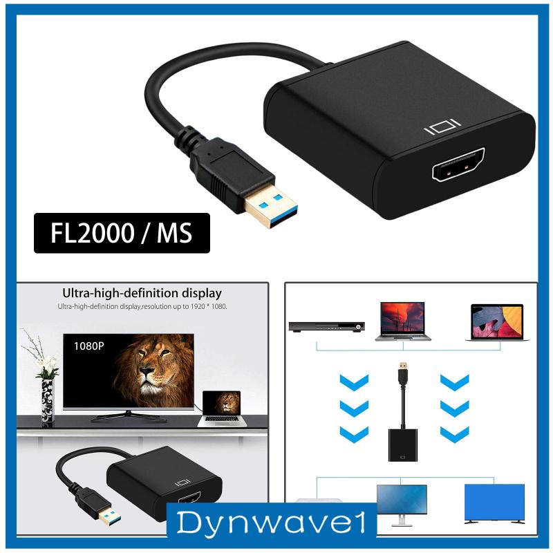 Bộ ChuyểN ĐổI Âm Thanh / Video 1080P 60Hz USB 3.0 Sang HDMI Cho Laptop