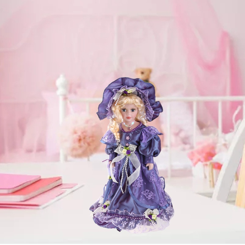 Búp Bê Victorian Đứng Kèm Giá Đỡ Độc Đáo Trang Trí Nhà Cửa / Văn Phòng /