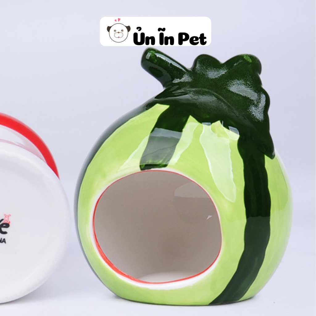 Nhà ngủ sứ hamster, DƯA HẤU siêu mát, dễ thương