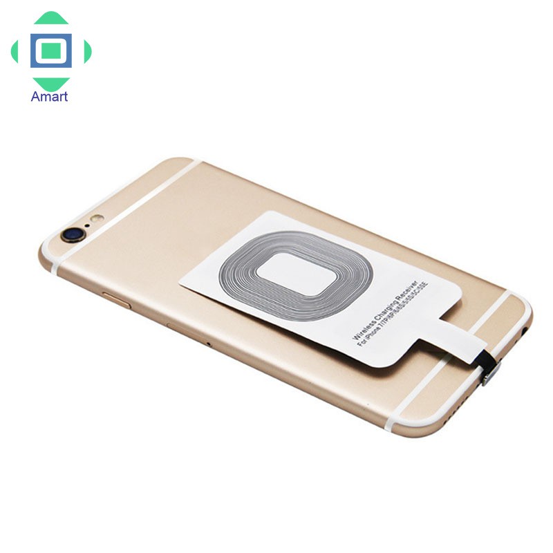 Universal Qi Wireless Charger Receiver Card Charger Adapter Pad Coil for iPhone/Type-C