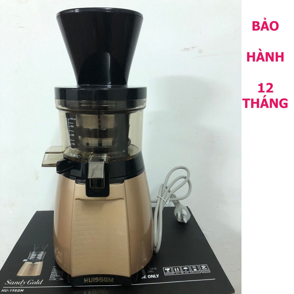 BH 12 Tháng - Máy ép chậm HUROM HU19SGM - Máy ép hoa quả, máy ép rau củ quả giữ trọn Vi Pb466