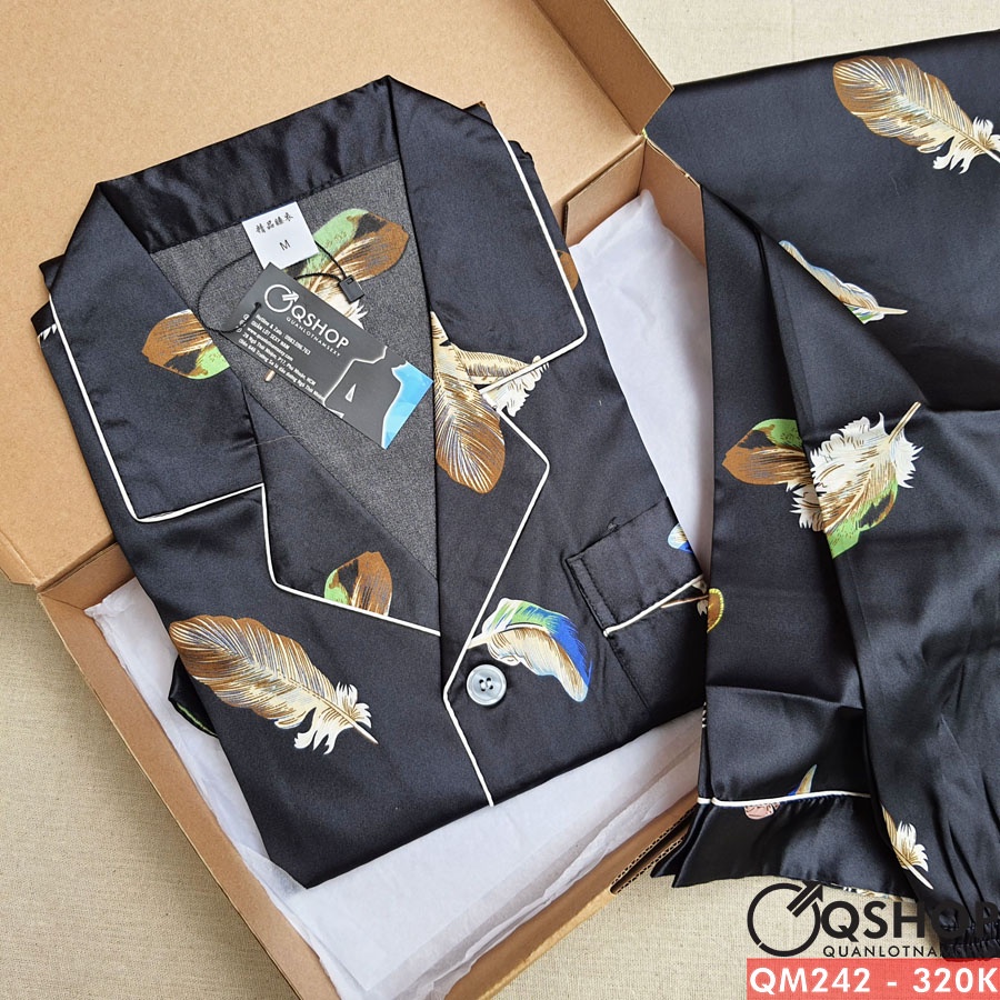 Bộ đồ pijama nam quần dài, tay ngắn QSHOP QM242