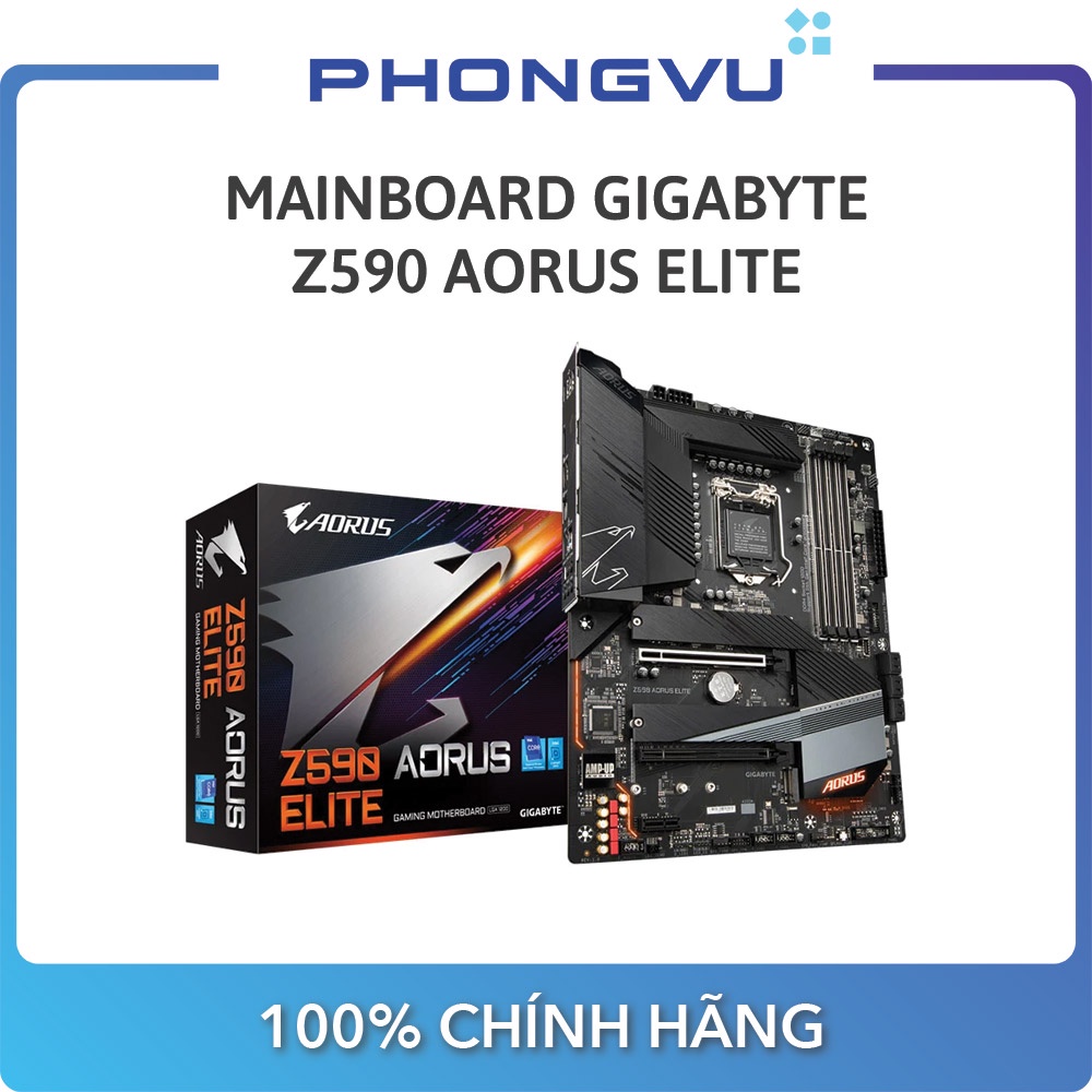 Bo mạch chính/ Mainboard Gigabyte Z590 AORUS ELITE - Bảo hành 36 tháng