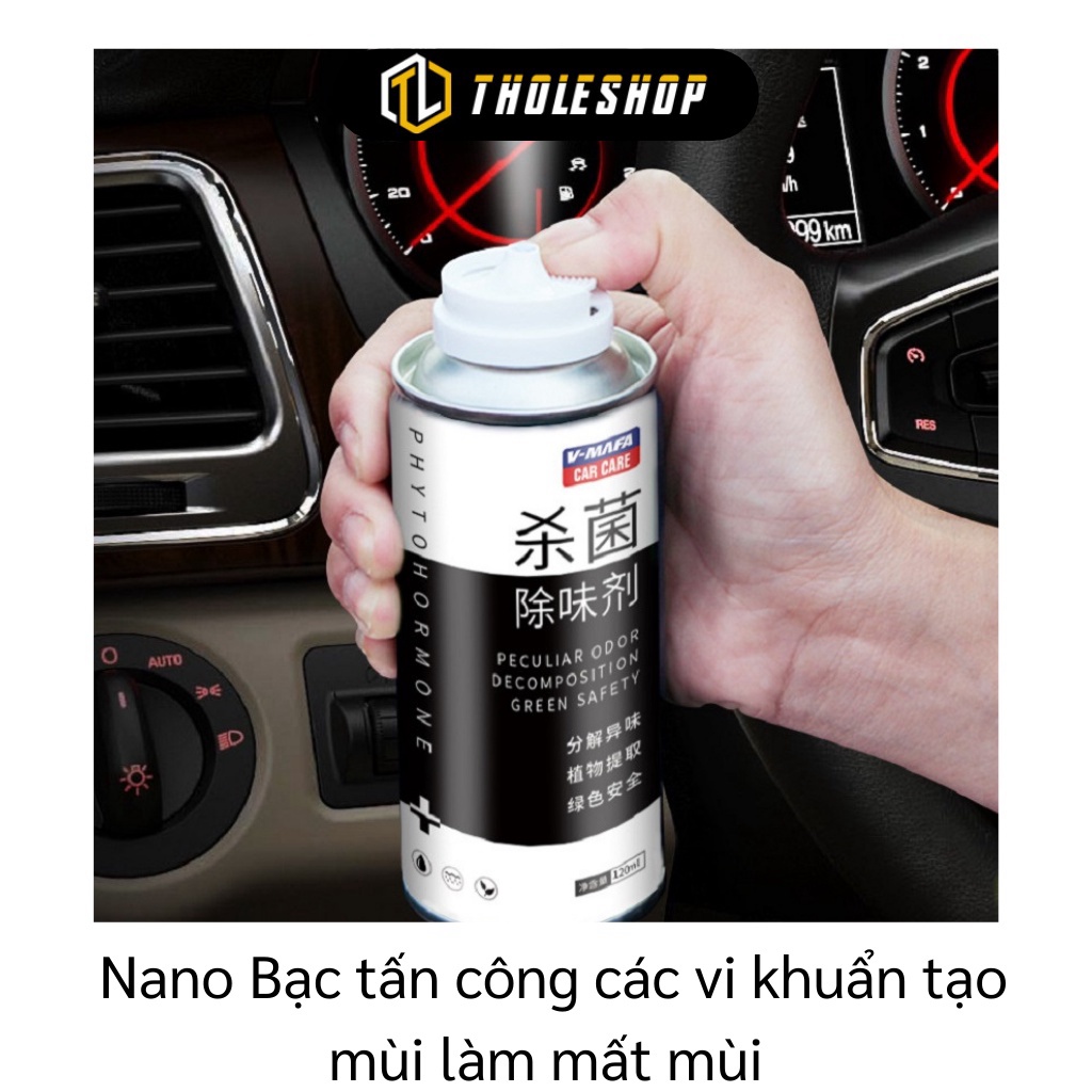 Chai xịt khử mùi xe ô tô XẢ TỒN Khử mùi xe hơi giúp không khí trong xe sạch sẽ V-MAFA 120ml 9409