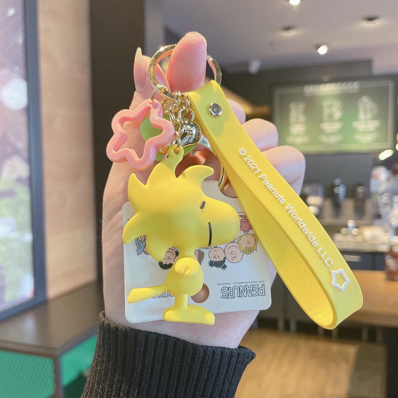 Móc Khóa Gắn Búp Bê Hoạt Hình Snoopy Charlie Brown Tinh Tế Đáng Yêu