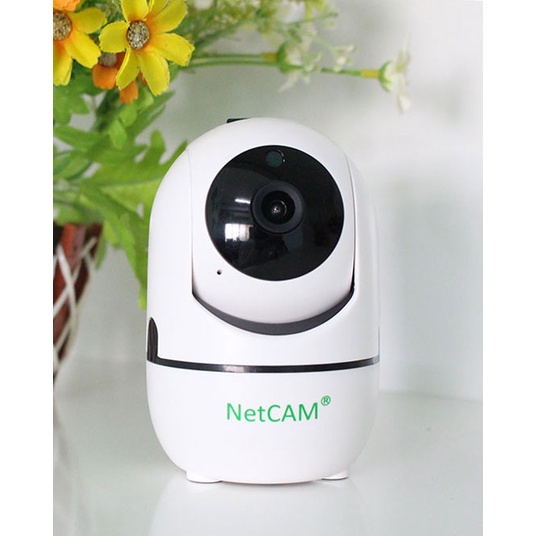 Camera IP WiFi NetCAM NR02, độ phân giải 4MP sắc nét, xoay 360 độ quan sát mọi vị trí