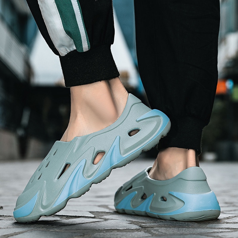 Xăng đan Đục Lỗ Chống Trượt Có size Lớn 36-45 Dành Cho Đi Câu Cá / Đi Biển / Leo Núi Có size Lớn