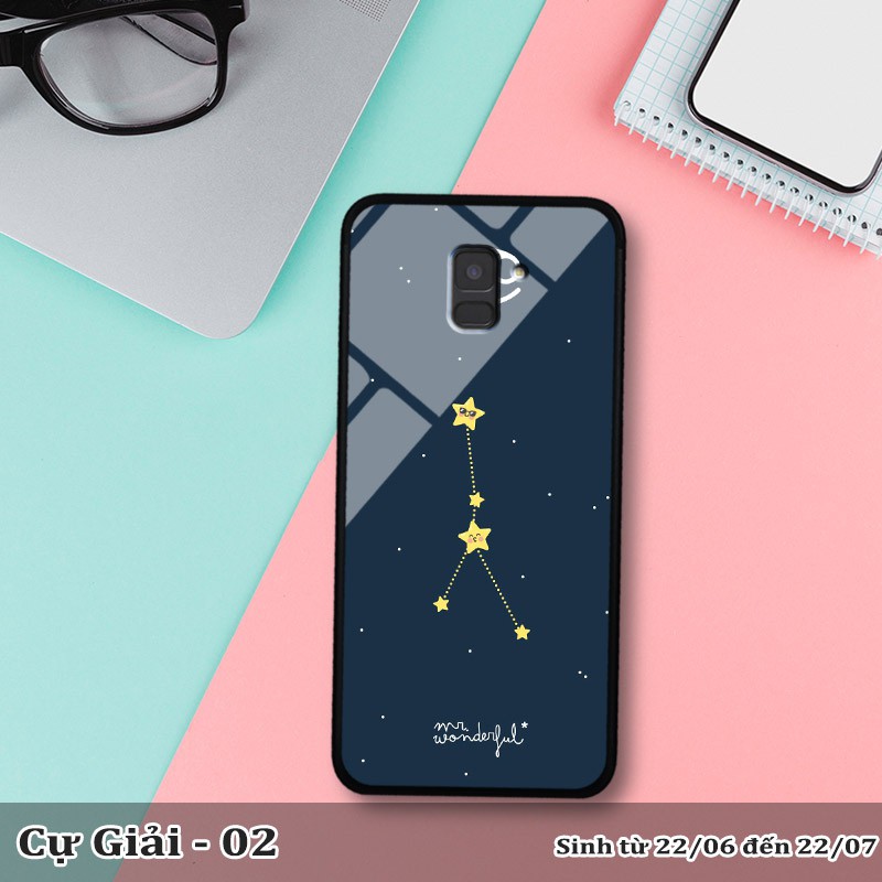Ốp kính samsung A6 2018 in cung hoàng đạo | BigBuy360 - bigbuy360.vn