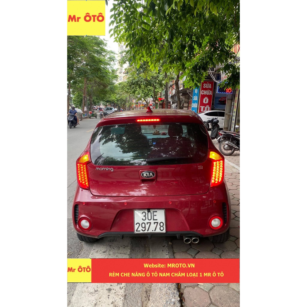 Rèm Che Nắng chống UV Xe Kia Morning 2012-2020 Hàng Loại 1 MR.ÔTÔ -Bảo Hành 2 Năm