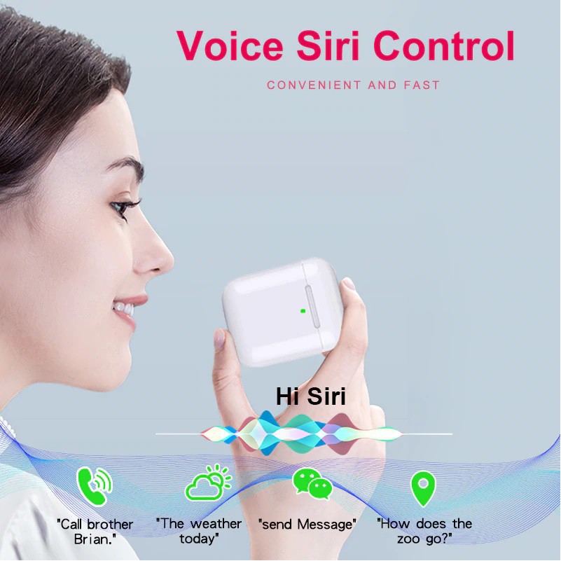 Tai nghe Bluetooth không dây I200 TWS điều khiển cảm biến âm thanh HIFI cho Android iOS