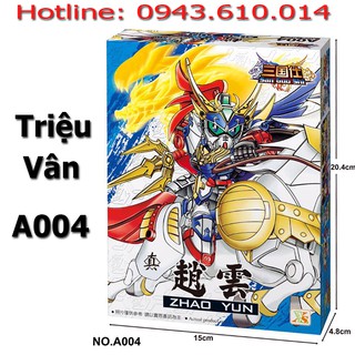 Gundam a004 triệu vân - đồ chơi lắp ráp sd tam quốc new4all
