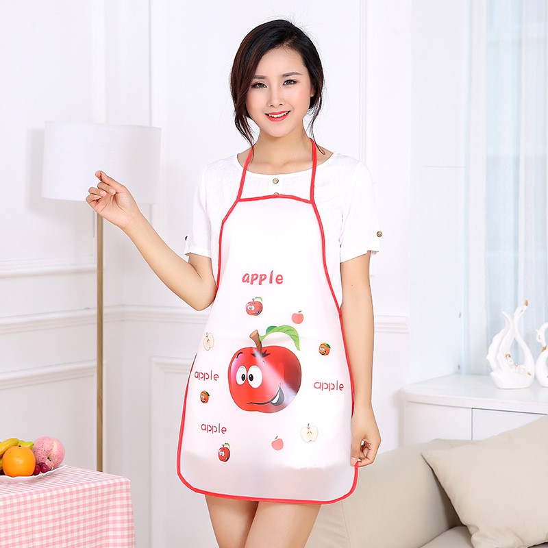 Tạp dề trong suốt happy fruit KNSTORE