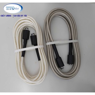 DÂY CAO ÁP 7m cho máy xịt rửa áp lực cao - ren trong 22mm - Phụ kiện máy rửa xe