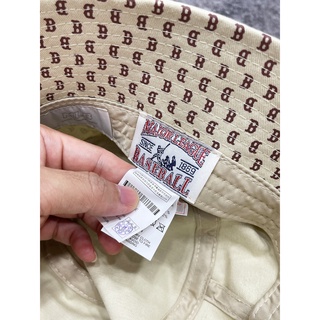 Mũ MLB BOSTON MONOGRAM BUCKET HAT BEIGE