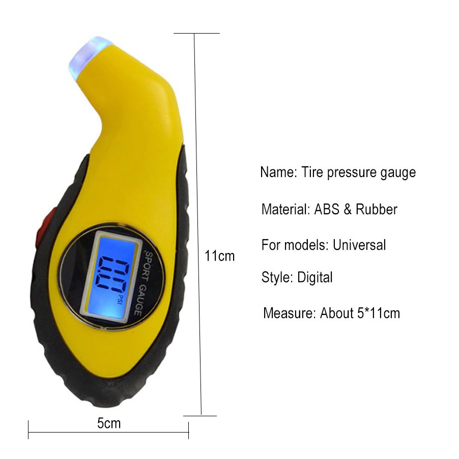 Dụng Cụ Đo Áp Suất Lốp Xe Điện Tử