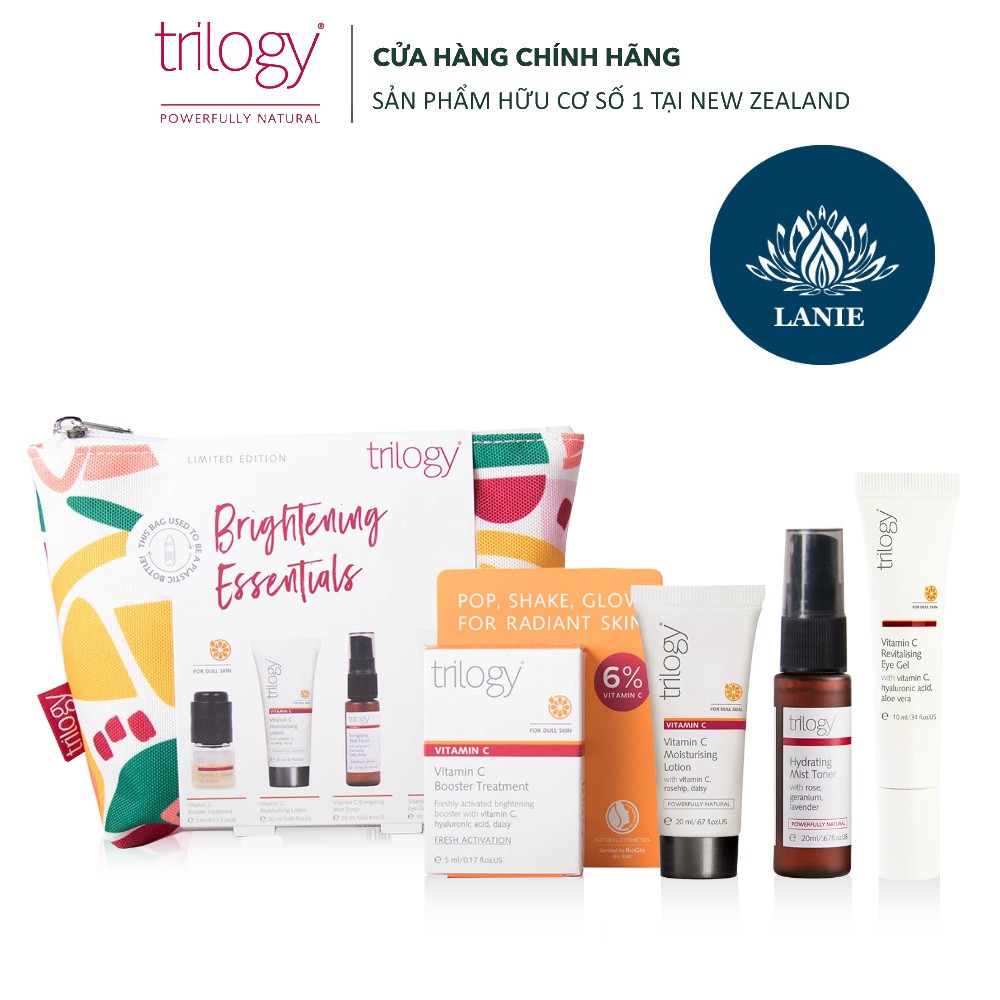 Trilogy Bộ Sản Phẩm Dưỡng Sáng Da Vitamin C Phiên Bản Giới Hạn Brightening Essentials - Limited Edition