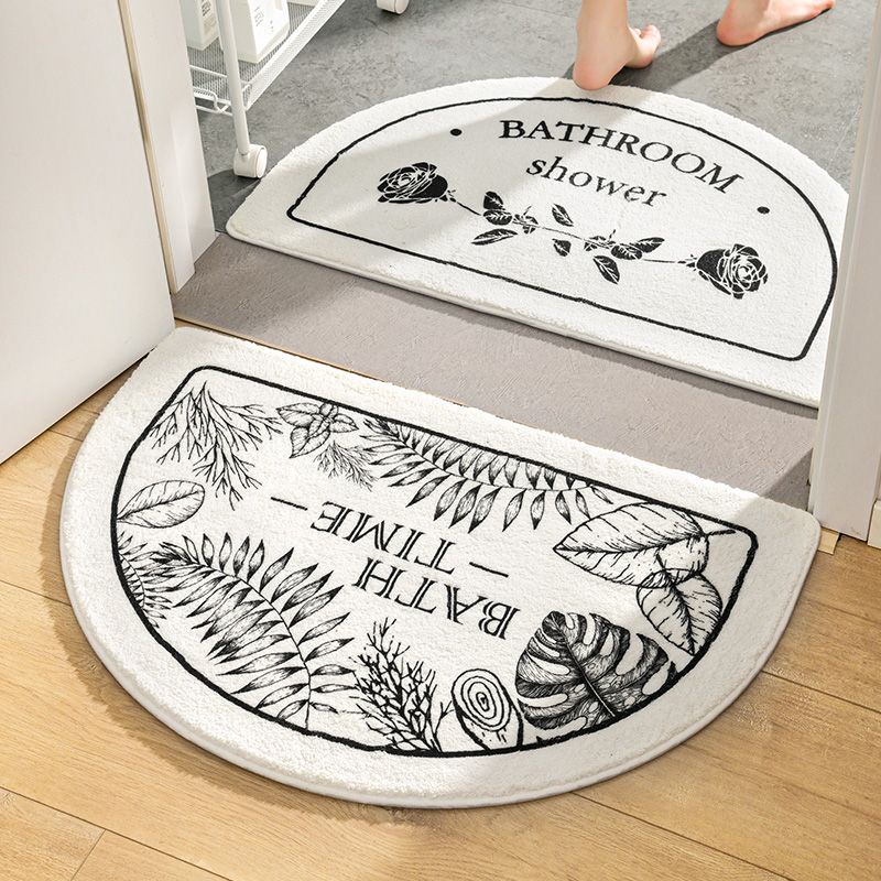 Thảm lót cửa chùi chân Chống Trượt Thấm Hút Tốt Hình Bán Nguyệt Phong Cách Bắc Âu