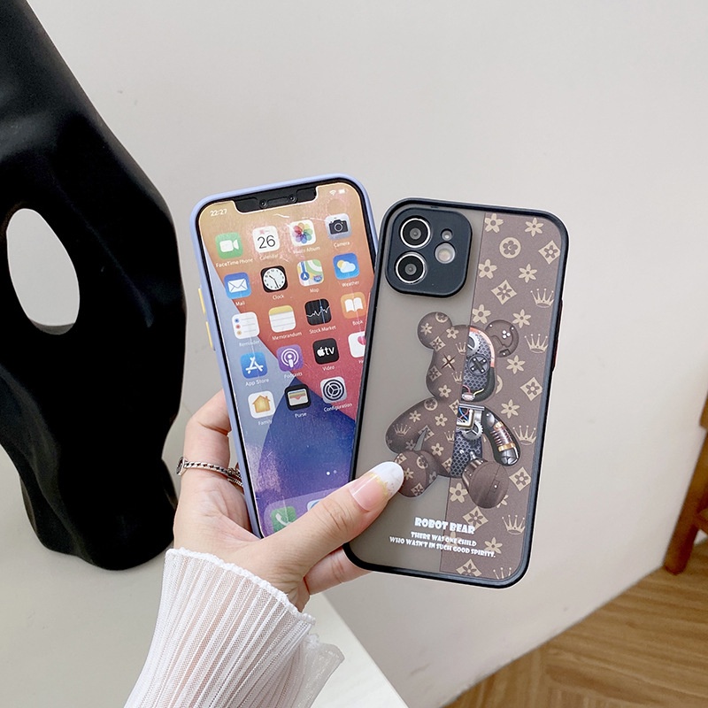 Ốp lưng gấu bearbrick, ốp LV 7/7plus/8/8plus/x/xr/xsMax/11/12/13/pro/max/plus/promax TPU viền in hình BenZ Store