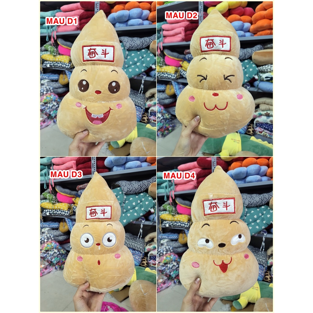 Thú bông gấu bông shit vui vẻ nhiều mặt biểu cảm 20cm_35cm