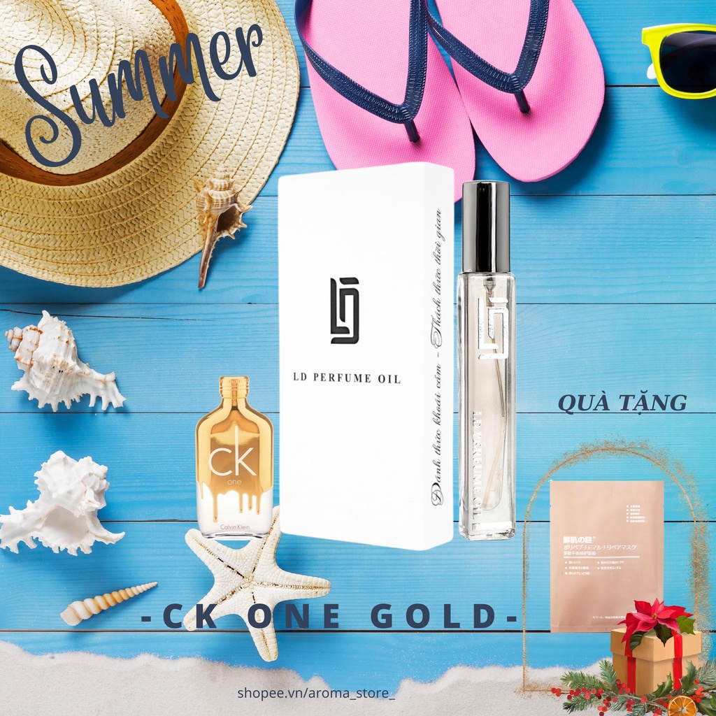 LD Perfume Oil tinh dầu nước hoa Pháp CK One Gold 12ml