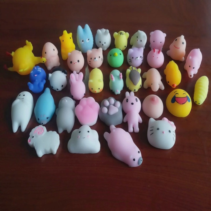 Thú mochi squishy nhiều mẫu mềm mịn đàn hồi bóp bóp kéo kéo