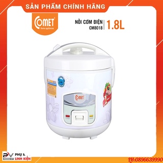 Nồi cơm điện comet cm8018 - nồi cơ nắp gài, 1.8 lít, 700w