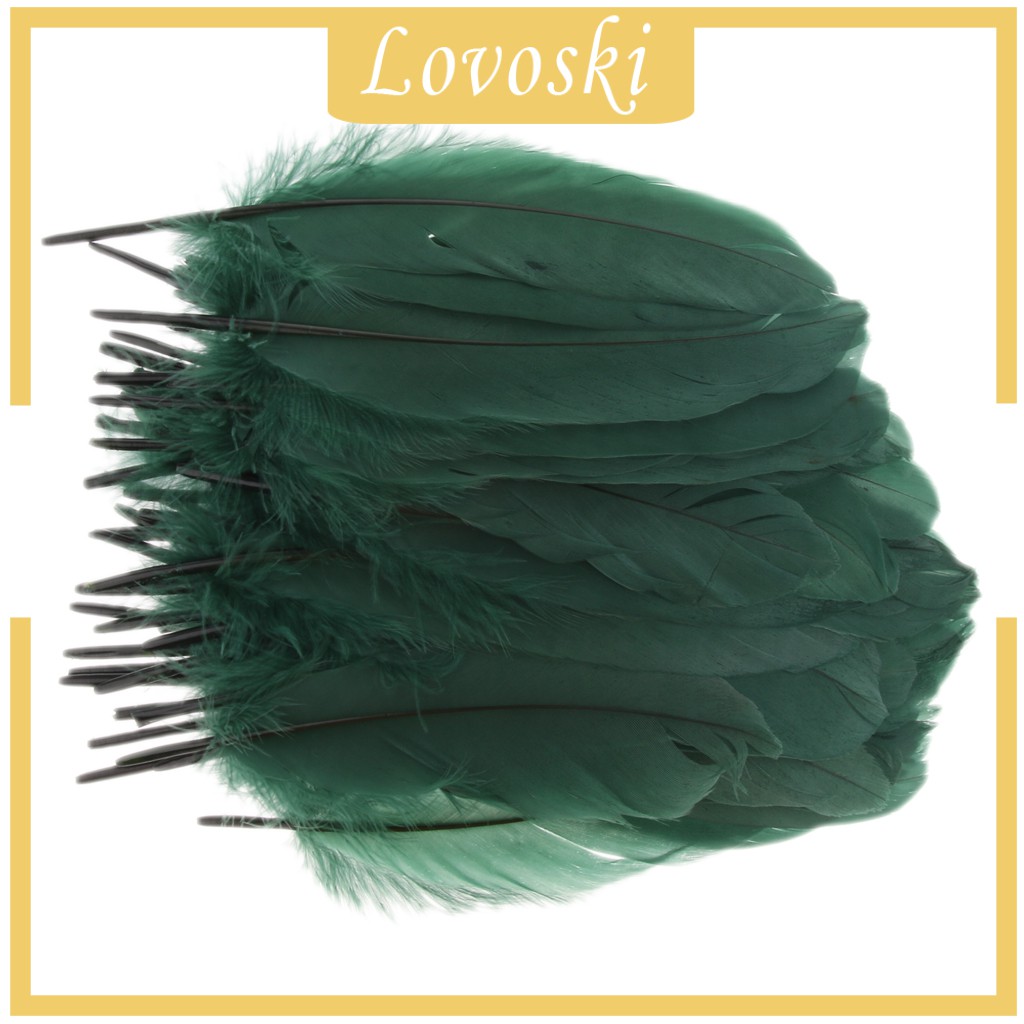 Set 50 Lông Ngỗng Tự Nhiên 5.9 Đến 8.6 Inch Làm Đồ Thủ Công