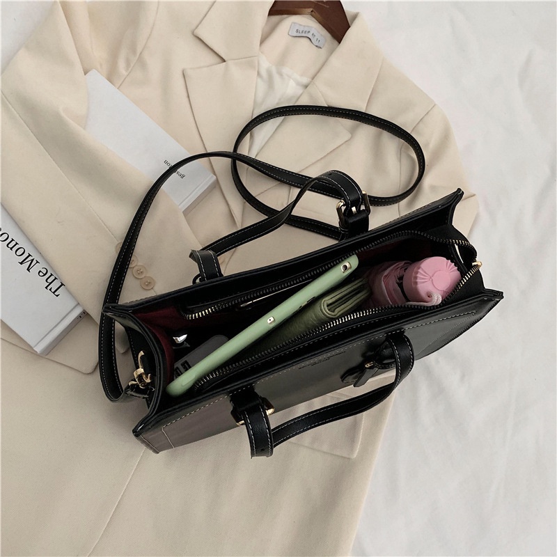 Túi xách tote công sở da đeo chéo nữ kiểu dáng hàn quốc sang chảnh, Túi công sở size to đựng vừa A4 M71